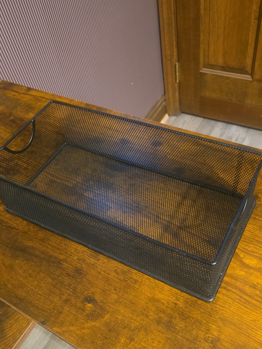 Black Metal Mesh Organizer Tray - Home Bath(7 X 14)